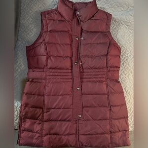 Waterproof Maroon Quilted Vest